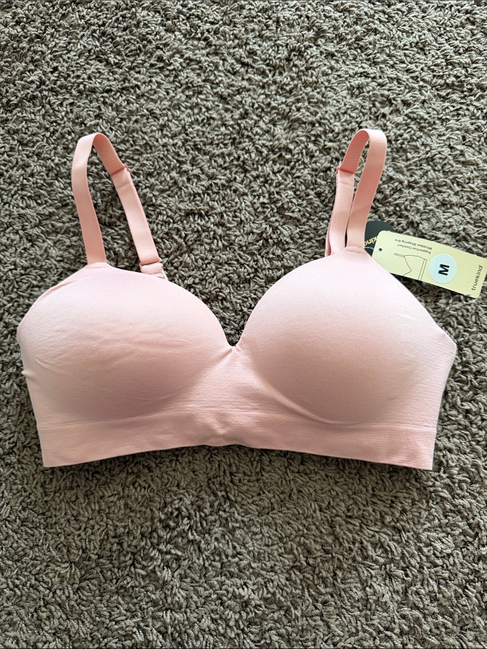 Shapermint Seamless Light Pink T-Shirt Bra with Light Support